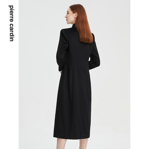 皮尔卡丹女装秋季新款轻商务端庄淑女毛呢大衣P1453C1987B0 商品图2