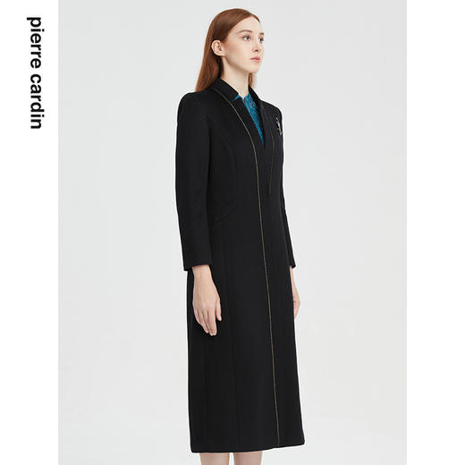 皮尔卡丹女装秋季新款轻商务端庄淑女毛呢大衣P1453C1987B0 商品图1
