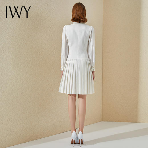 IWY/白色条纹都市时尚西装连衣裙通勤白领221002Q1 商品图2
