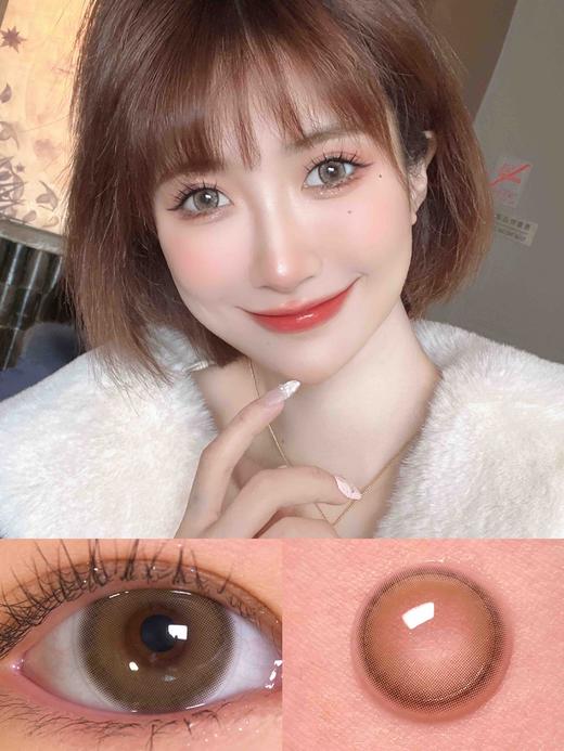 【年抛】Lacee棕  Bebebest | 中直径14.2，着色13.4 | 【同品牌多副美瞳更划算，选款色板在详情页内】，微混血棕绿色美瞳 商品图0