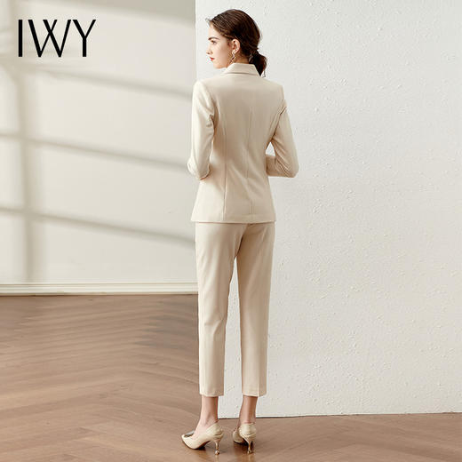 IWY/米白色西装套装女气质高端女神范工作服OL春秋款名媛主持人职业装 CP10407 商品图3