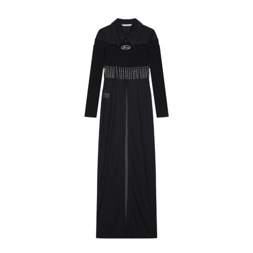 流苏装饰长衬衫连衣裙——EVENING2022春夏 新品上市 商品图1