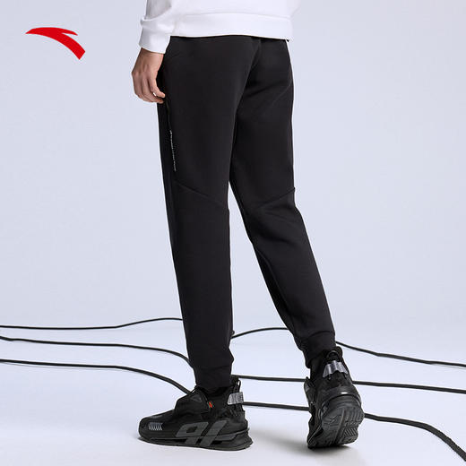 安踏运动长裤男2022春季新款黑色收口卫裤152217309-3 商品图2