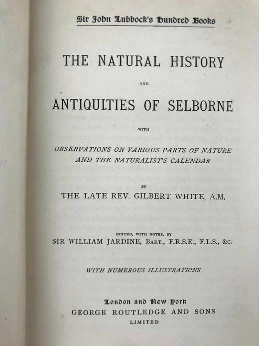 约19世纪后期 塞耳彭自然史 数十幅版画插图 漆布精装32开 商品图2