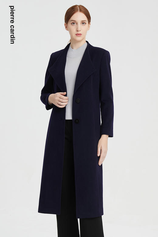 皮尔卡丹女装秋季新款高频轻商务风羊毛大衣P1453C1991N0 商品图6