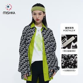 MISHKA宽松印花衬衫M21100280M