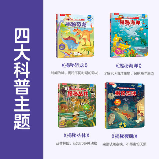 乐乐趣揭秘翻翻书系列 低幼版第二辑（全4册） 单本+套装 原价275.20元 商品图1