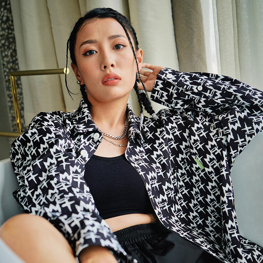 MISHKA宽松印花衬衫M21100280M 商品图1