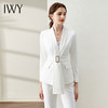 IWY/白色春秋职业装小香风西装套装女总裁范正装高端商务干练工作服OL C10348+P30348 商品缩略图2
