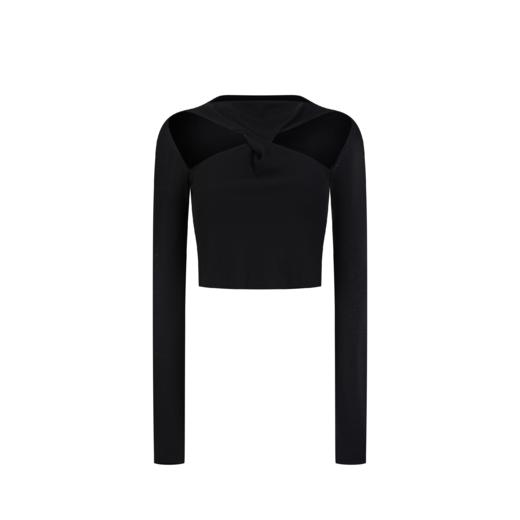 立体扭褶镂空上衣——EVENING2022春夏 新品上市 商品图3