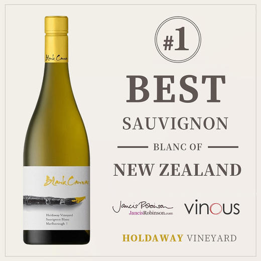 新年份！3个新西兰第壹！年度醉佳长相思！标杆名庄单一园！空画布哈达威单一园长相思干白Blank Canvas Holdaway Vineyard Sauvignon Blanc 2024 商品图1