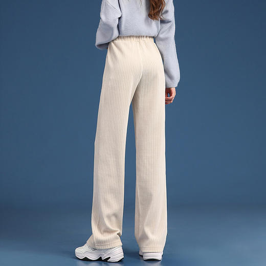 裁缝学苑AG242 休闲灯芯绒雪尼尔阔腿裤纸样女裤子高腰打版裁剪图 商品图3