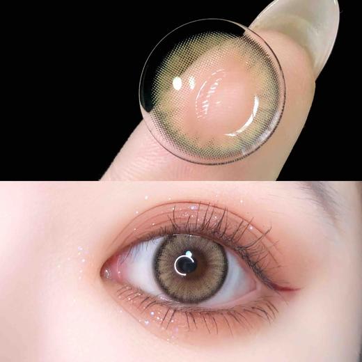 【年抛】Cotton棕 Bebebest | 大直径14.5，着色13.7 | 【同品牌多副美瞳更划算，选款色板在详情页内】，微混血棕绿色 商品图5