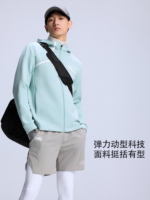 安踏动型科技丨运动外套男2022春季新款针织连帽运动服152217711-3 商品图1
