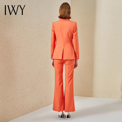 IWY/橘色拼接都市时尚西装套装西服两件套通勤白领221016C1+P3 商品图2