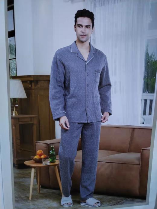 秋鹿提花国民领男套 商品图1