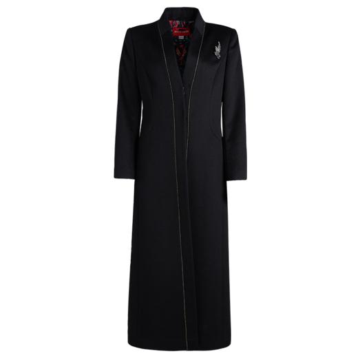 皮尔卡丹女装秋季新款轻商务端庄淑女毛呢大衣P1453C1987B0 商品图5