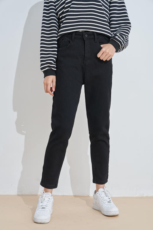 秋冬加厚磨绒牛仔锥形裤1273 商品图2