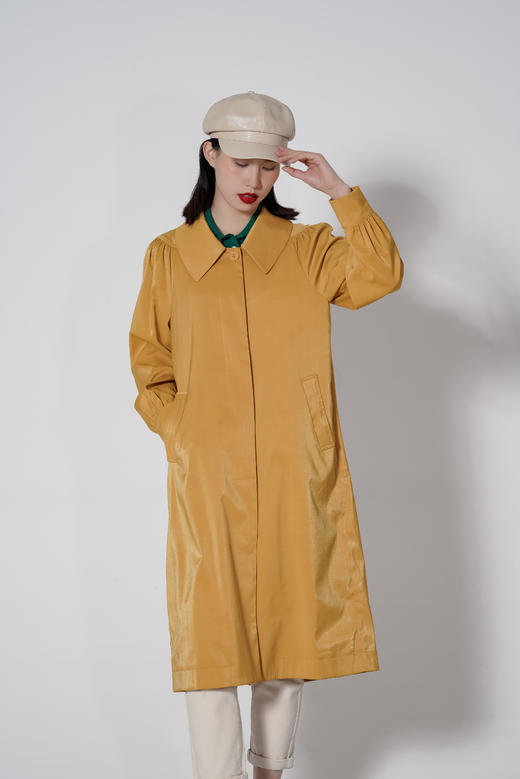 臣禾【芥末黄连衣裙】K213013277 商品图4