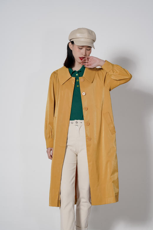 臣禾【芥末黄连衣裙】K213013277 商品图1