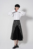 M3臣禾拼接中高腰过膝半裙K212030404 商品缩略图1