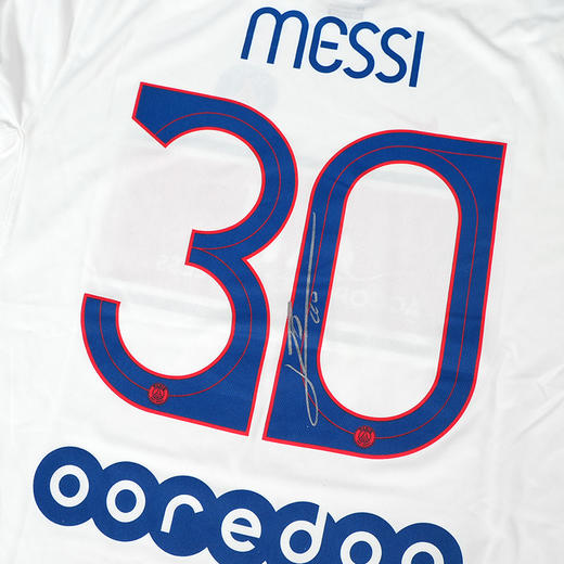 梅西签名白色巴黎耐克纪念T恤（含证书） 商品图4