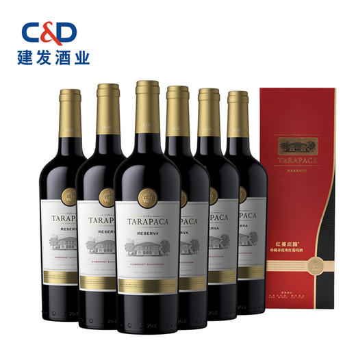 【JS91分】红蔓庄园珍藏赤霞珠红葡萄酒（金标）750ml*6 商品图0