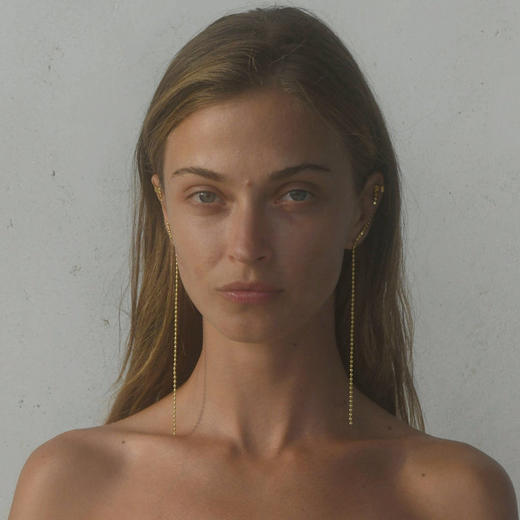 北京仓｜Maggoosh-Alegria Runway-金色 长耳环［希腊设计师］ 商品图3