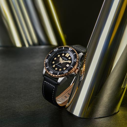 西铁城(CITIZEN)机械表男不锈钢间玫瑰金色款NJ0176-10E 商品图9