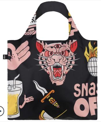 德国LOQI收纳折叠环保袋虎蛇啤酒-黑色 商品图0