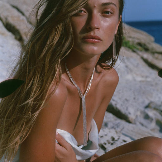 订购7周到｜Maggoosh-Currents Lariat-银色 项链［希腊设计师］ 商品图3