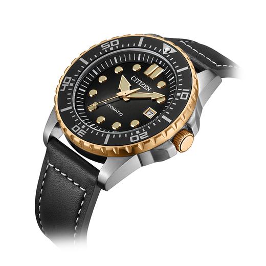 西铁城(CITIZEN)机械表男不锈钢间玫瑰金色款NJ0176-10E 商品图5