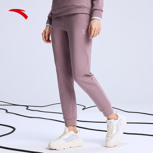 安踏动型科技丨运动裤女2022春季新款跑步健身直筒束脚162217304-1/2 商品图1