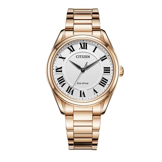 西铁城（CITIZEN）光动能女表不锈钢镀玫瑰金色款EM0973-55A 商品图1