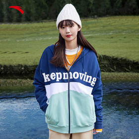 安踏2022春季新款连帽开衫卫衣潮流外套152218703-1