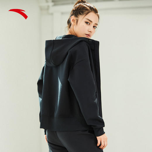 安踏连帽外套动型科技女士2022年冬季新款针织运动上衣162217710-1/2/3 商品图1