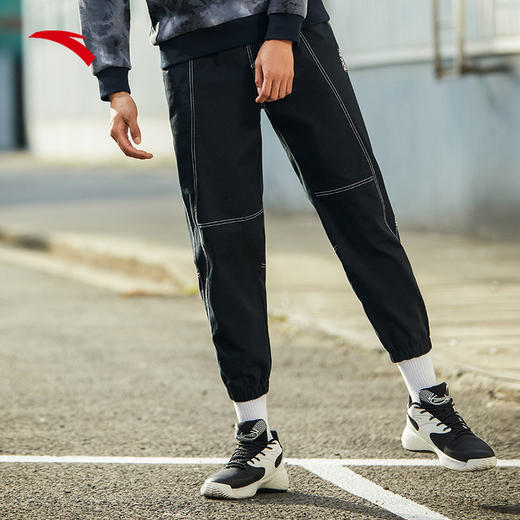 安踏要疯系列2022春男子运动裤Z势狂响印花裤子152211518-1 商品图4