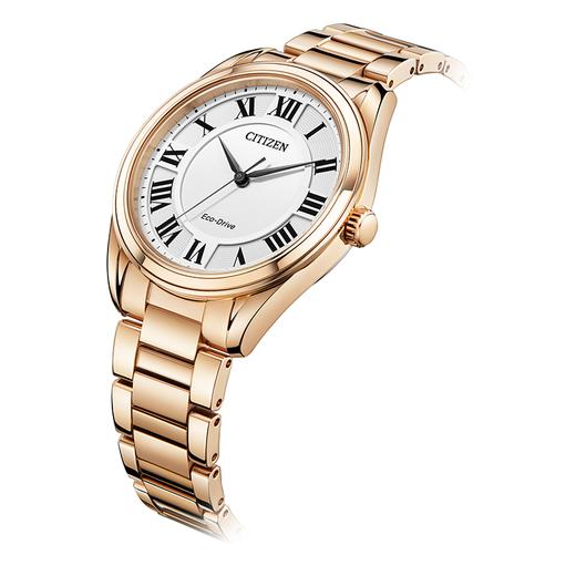 西铁城（CITIZEN）光动能女表不锈钢镀玫瑰金色款EM0973-55A 商品图3