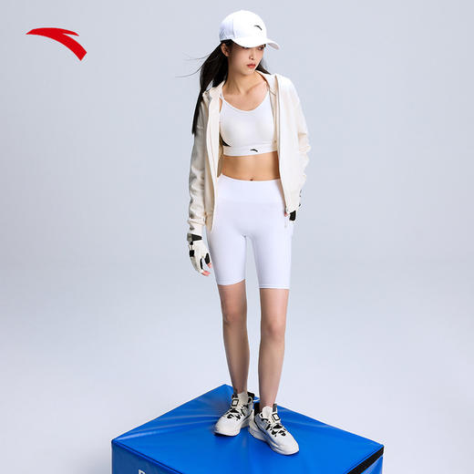 安踏连帽外套动型科技女士2022年冬季新款针织运动上衣162217710-1/2/3 商品图4