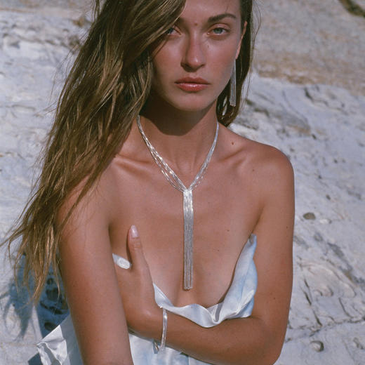 订购7周到｜Maggoosh-Currents Lariat-银色 项链［希腊设计师］ 商品图4