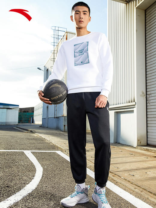 安踏KT系列套头卫衣2022年春季新款休闲宽松针织衫长袖152211717-1/3 商品图3