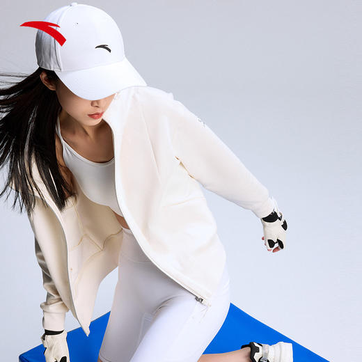 安踏连帽外套动型科技女士2022年冬季新款针织运动上衣162217710-1/2/3 商品图3