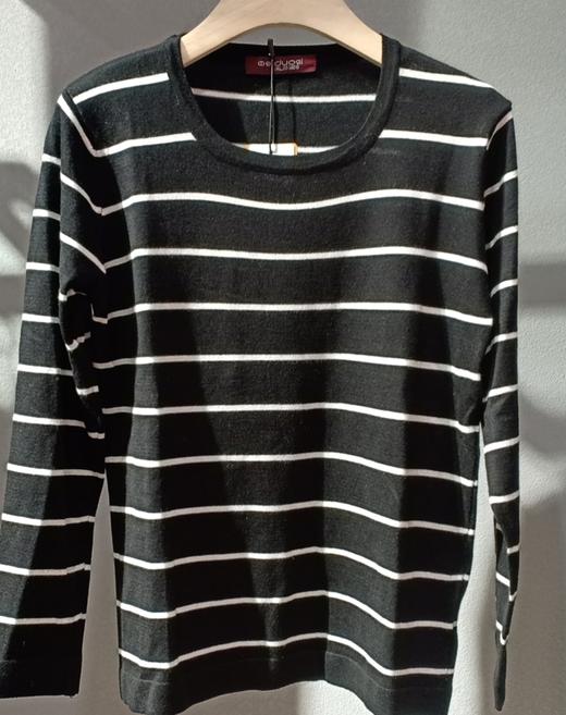 美多姿基础条纹打底衫 商品图0