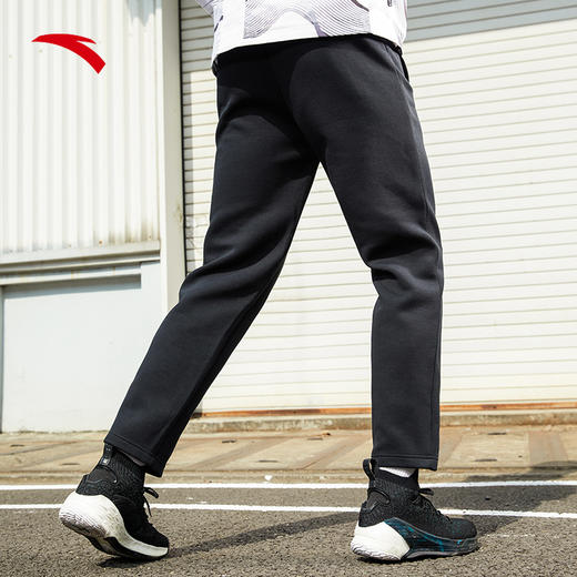 安踏运动裤男2022春季新款黑色直筒休闲裤152211323-1/2 商品图1