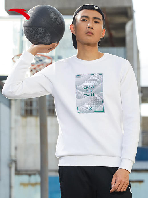 安踏KT系列套头卫衣2022年春季新款休闲宽松针织衫长袖152211717-1/3 商品图2