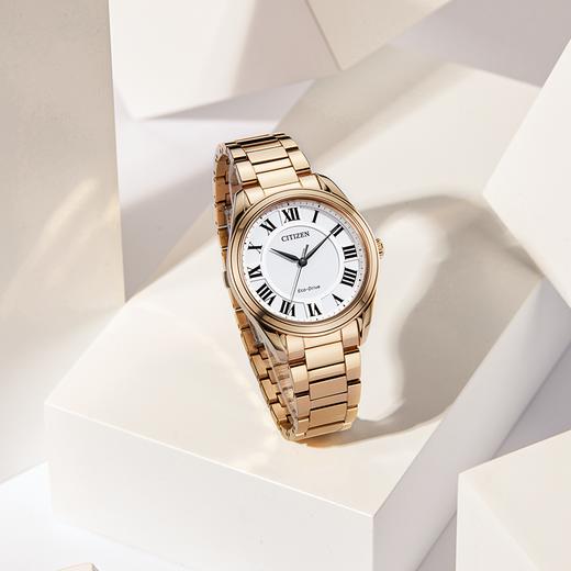 西铁城（CITIZEN）光动能女表不锈钢镀玫瑰金色款EM0973-55A 商品图6