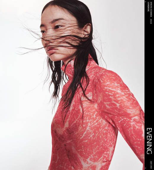 印花高领长袖连体上衣——EVENING2022春夏 新品上市 商品图1