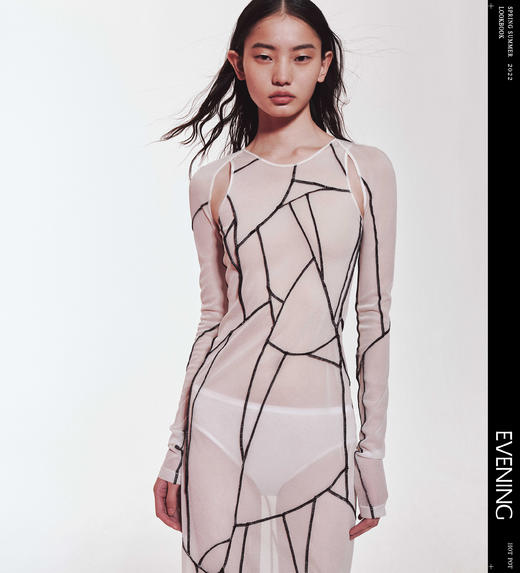 立体拼接镂空连衣裙——EVENING2022春夏 新品上市 商品图0