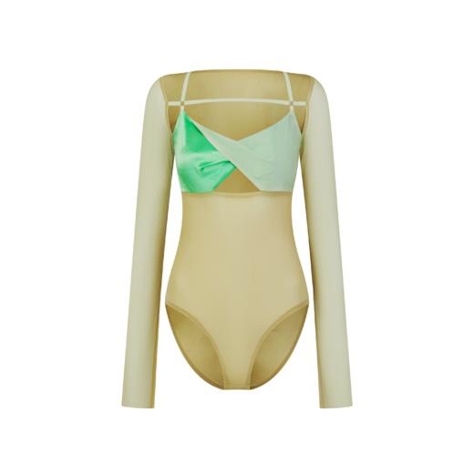 立体褶皱修身连体上衣——EVENING2022春夏 新品上市 商品图1