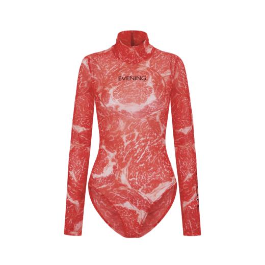 印花高领长袖连体上衣——EVENING2022春夏 新品上市 商品图2